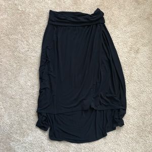 Black High Low Skirt